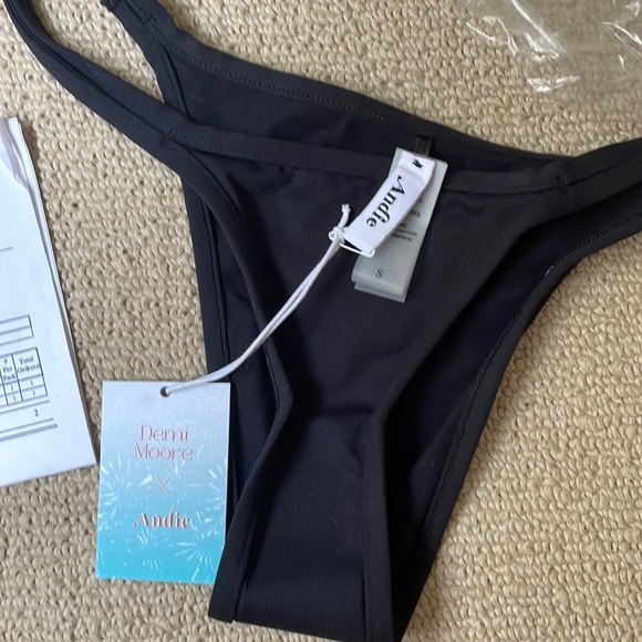NWT Andie Skin x Demi Moore the Cannes bottom Black small - Picture 2 of 7